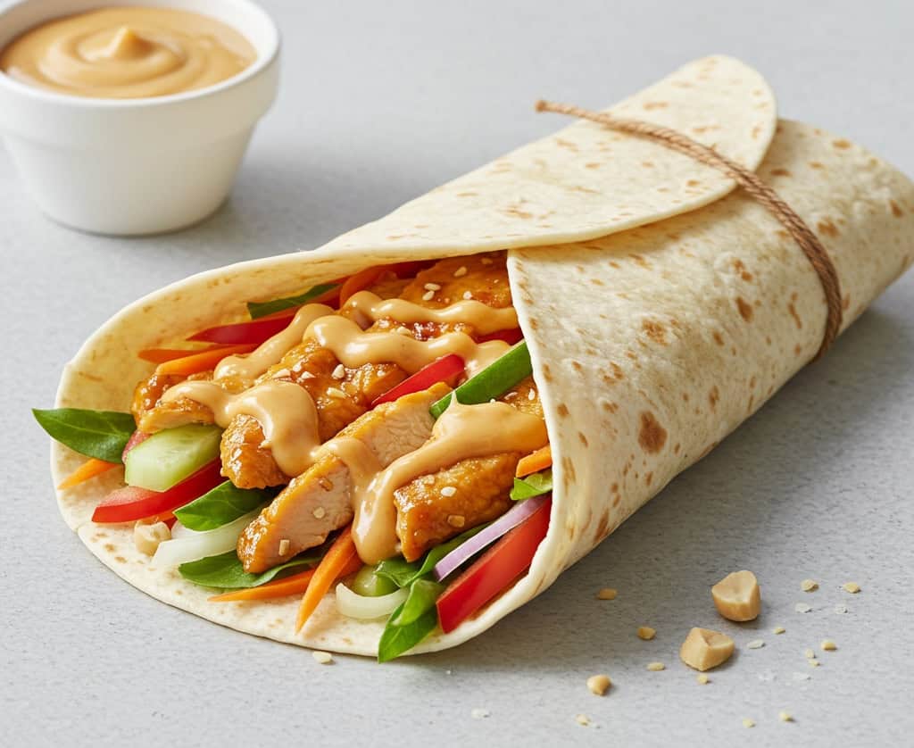 12. Thai Chicken Satay Wrap