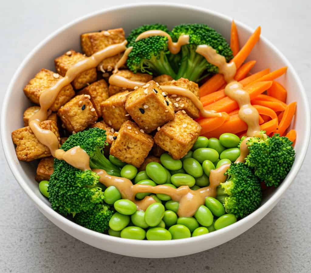 4. Miso-Ginger Tofu Bowl