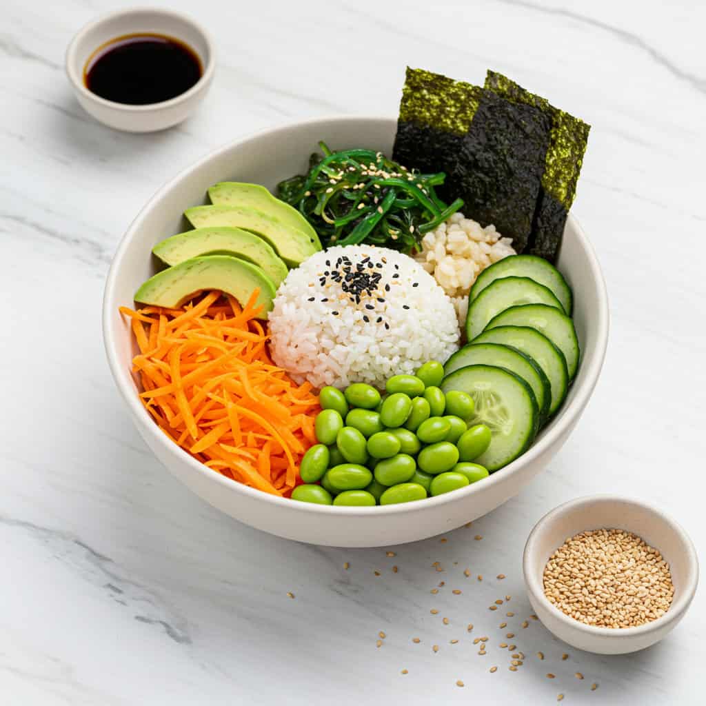 9. Sushi-Inspired Veggie Bowl