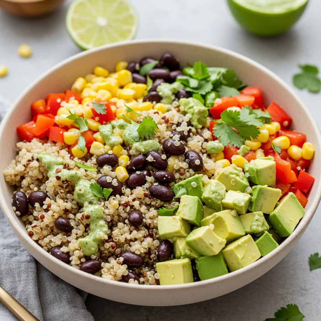 13. Zesty Southwest Quinoa Bowl