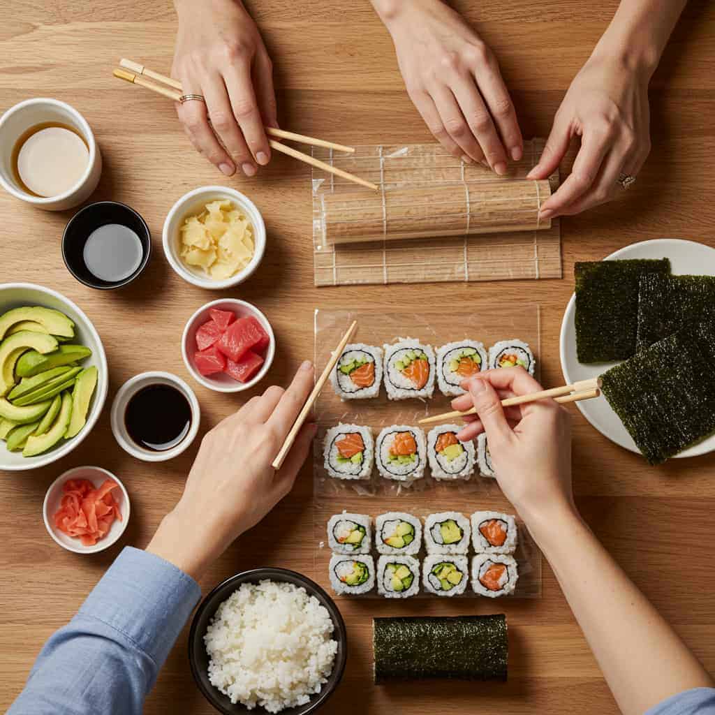 6. Homemade Sushi Rolls