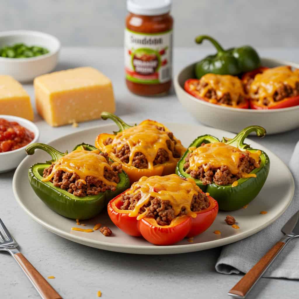 10. Taco-Stuffed Bell Peppers