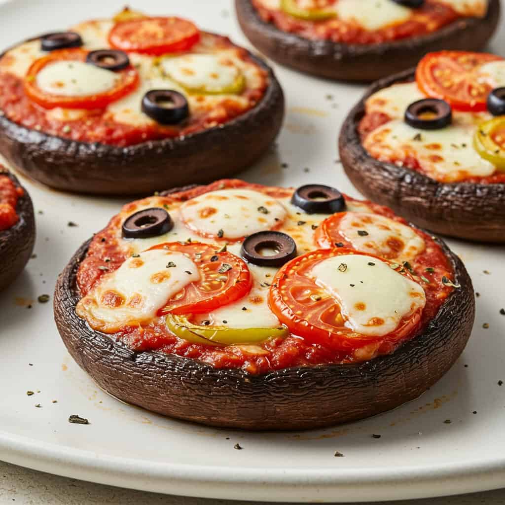 16. Portobello Mushroom Pizzas