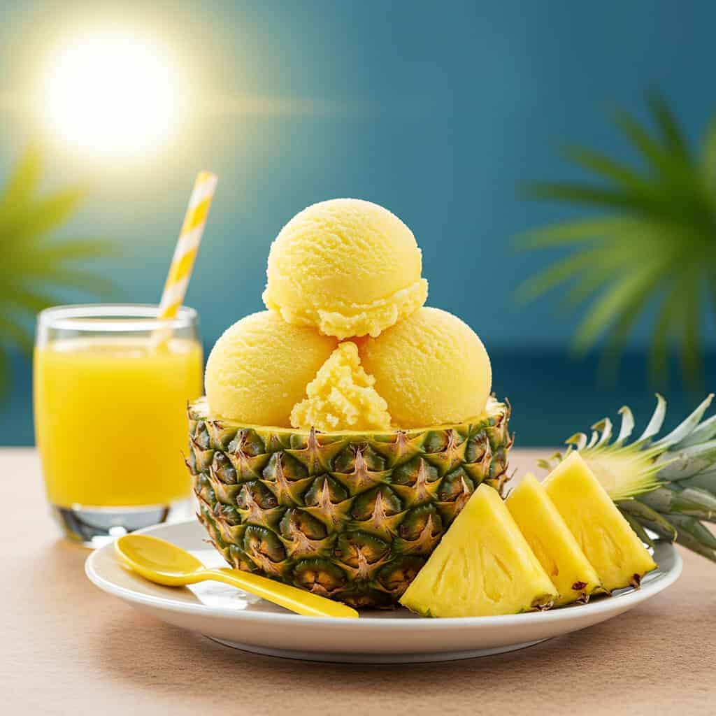 4. Pineapple Sorbet