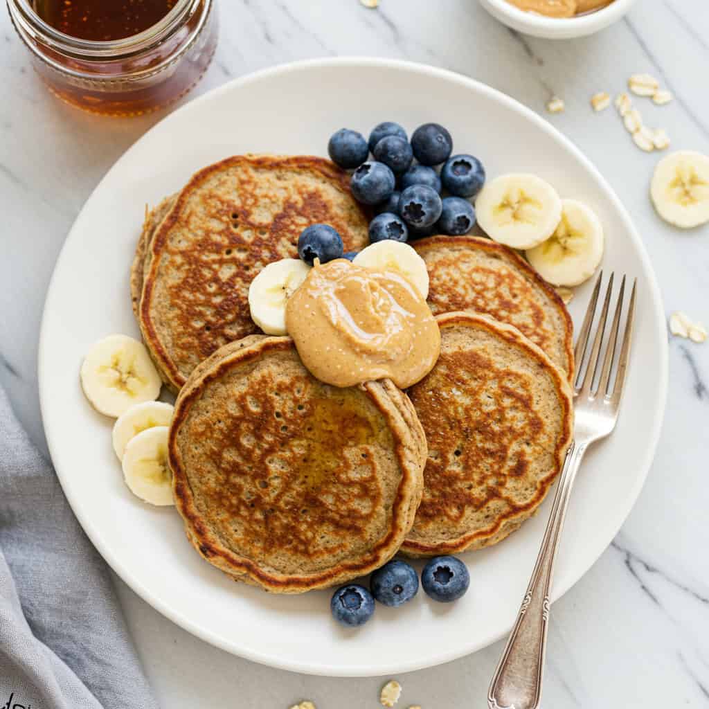 7. Banana Oat Pancakes