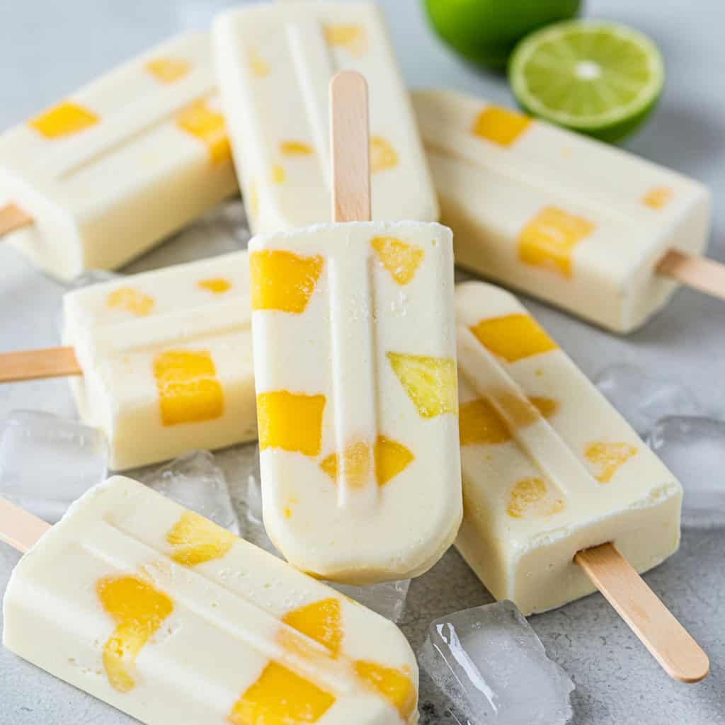 15. Coconut-Lime Fruit Pops