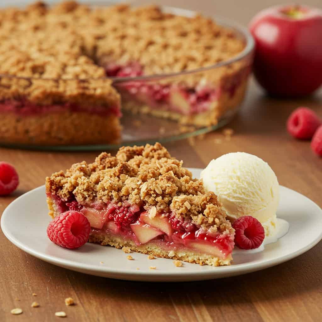 16. Apple-Raspberry Crisp