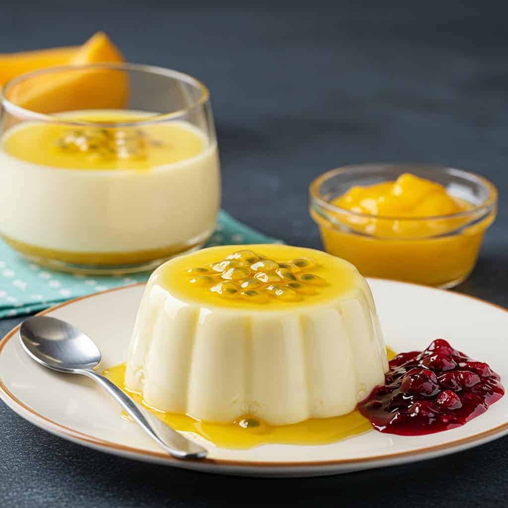 18. Passion Fruit Panna Cotta