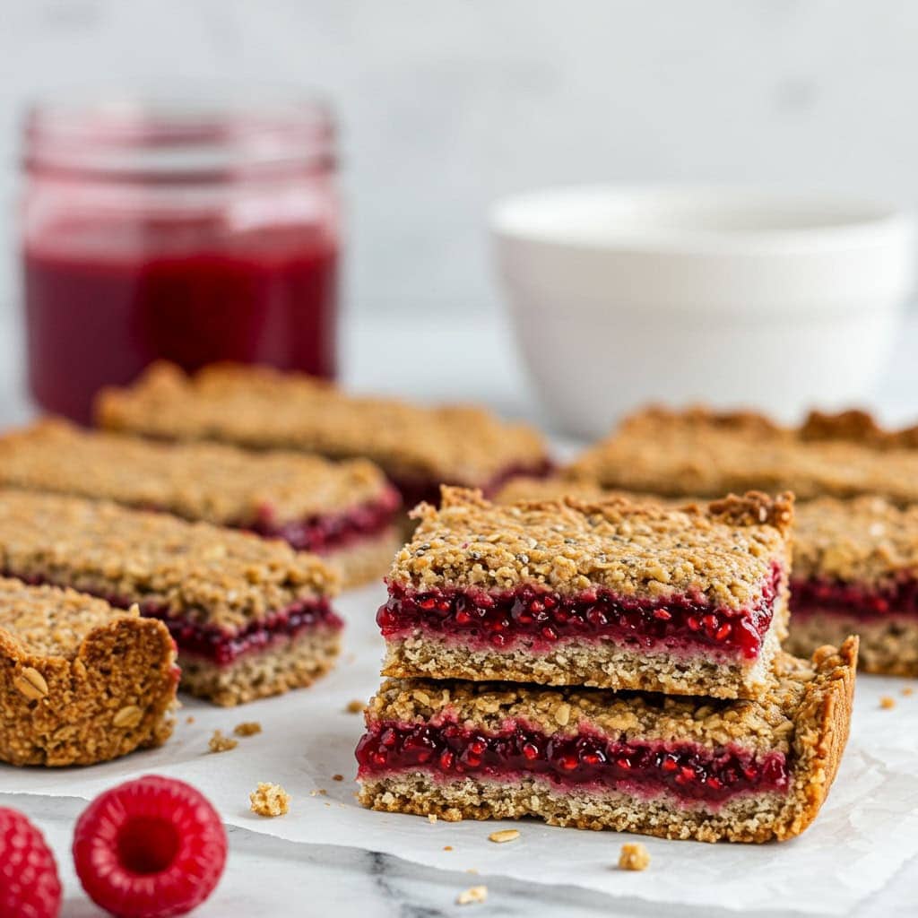 14. Raspberry Chia Jam Bars