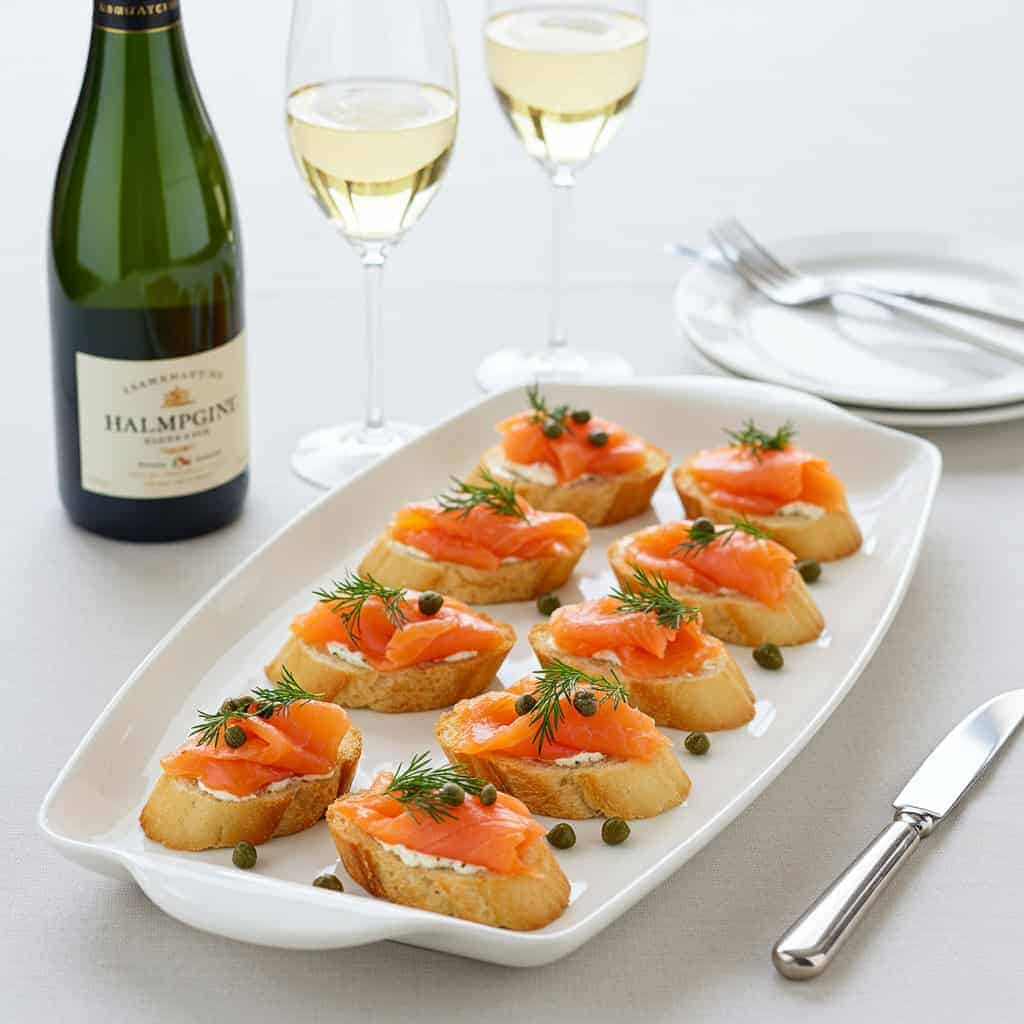 12. Smoked Salmon Crostini