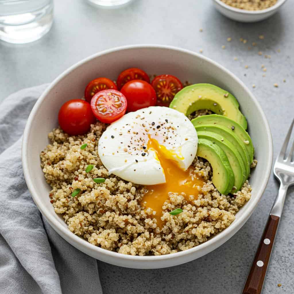 10. Savory Quinoa Breakfast Bowl