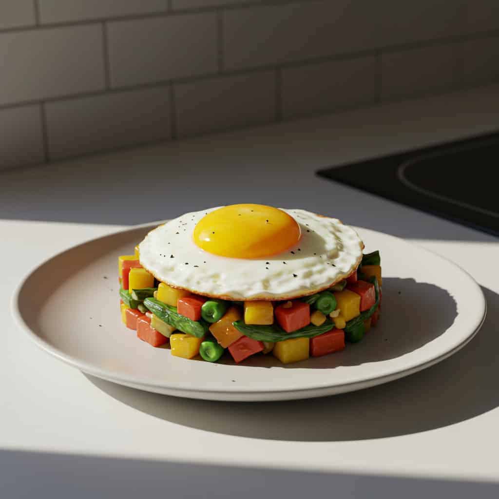 13. Leftover Stir-Fry with Egg