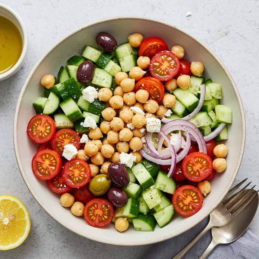 1. Mediterranean Chickpea Salad