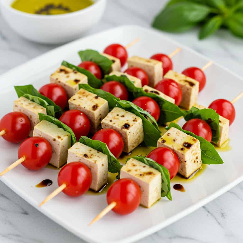 9. Caprese Skewers (No Dairy)