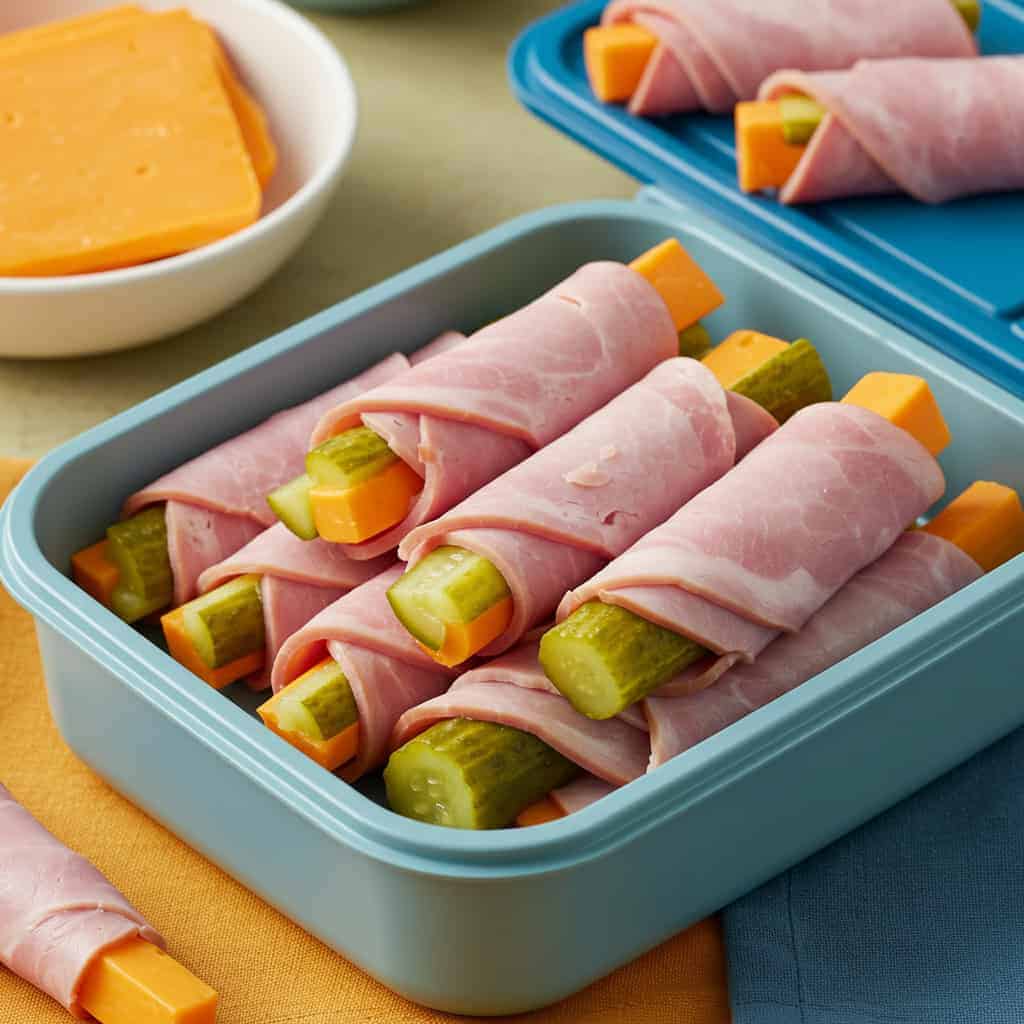 10. Ham & Cheese Roll-Ups