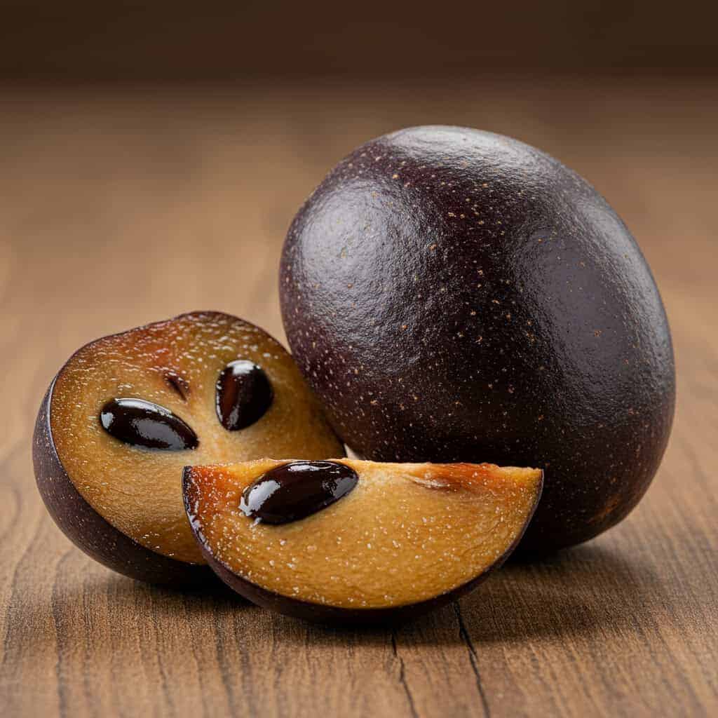 6. Black Sapote (Chocolate Pudding Fruit)