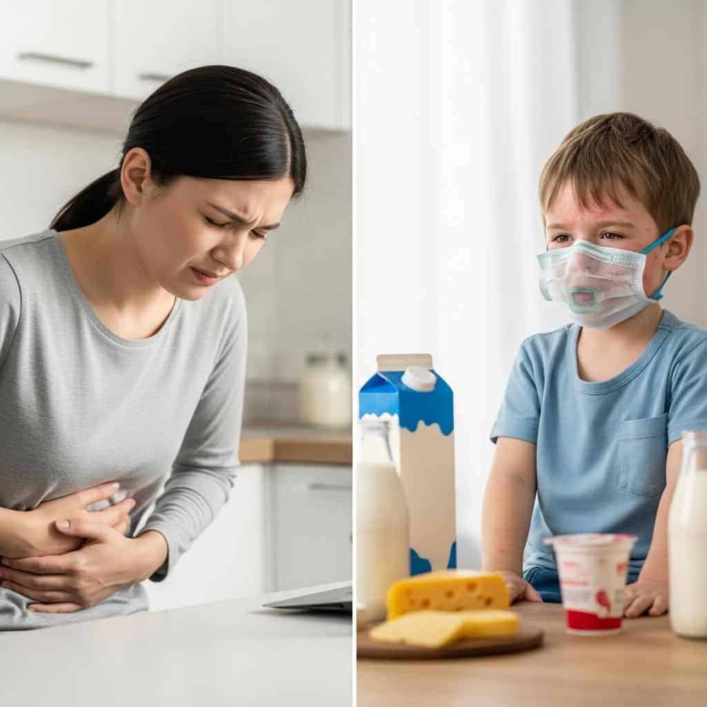 7. Dairy Allergies Are Different from Lactose Intolerance
