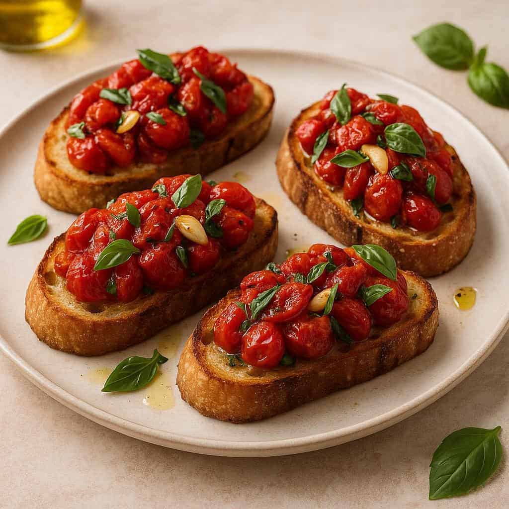 13. Roasted Tomato Bruschetta