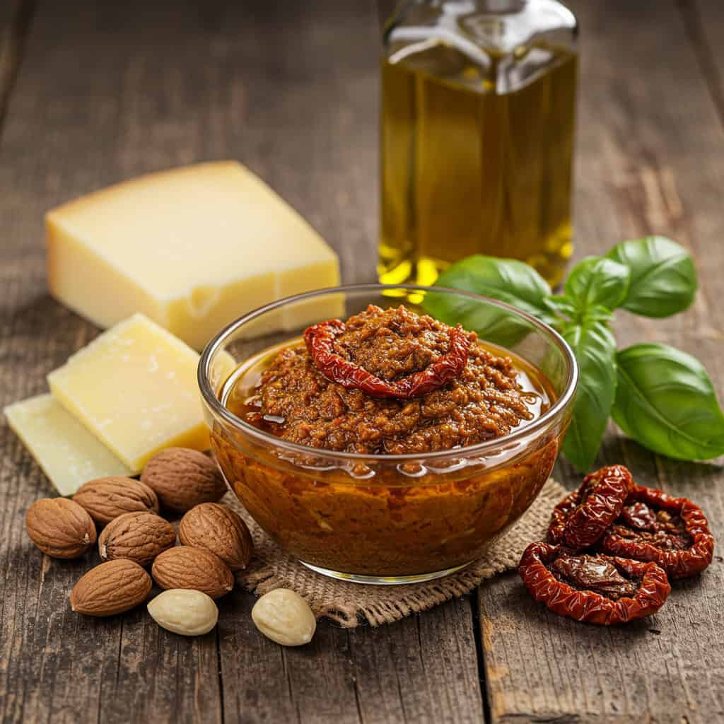 15. Sun-Dried Tomato Pesto