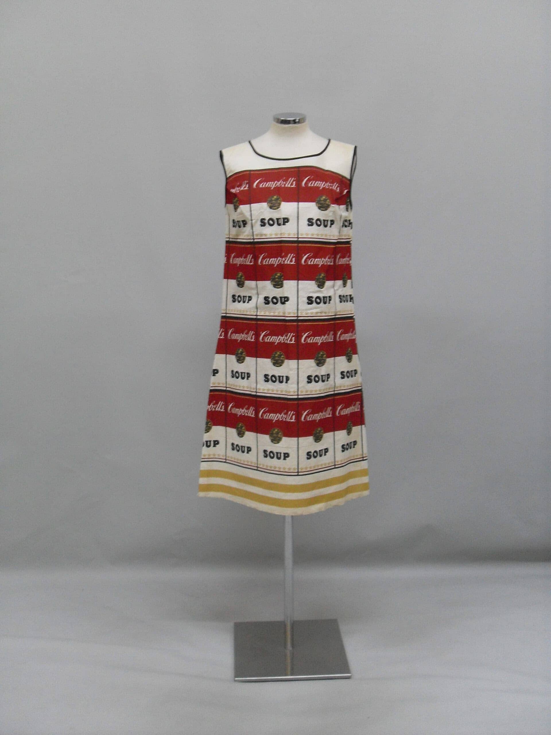 5. The Campbell's Soup Dress by Andy Warhol & Paper Dress Craze (1960s)
