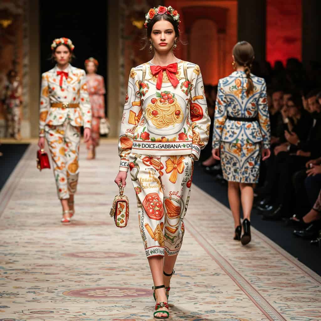 6. Dolce & Gabbana's Pasta Prints (Spring/Summer 2017)