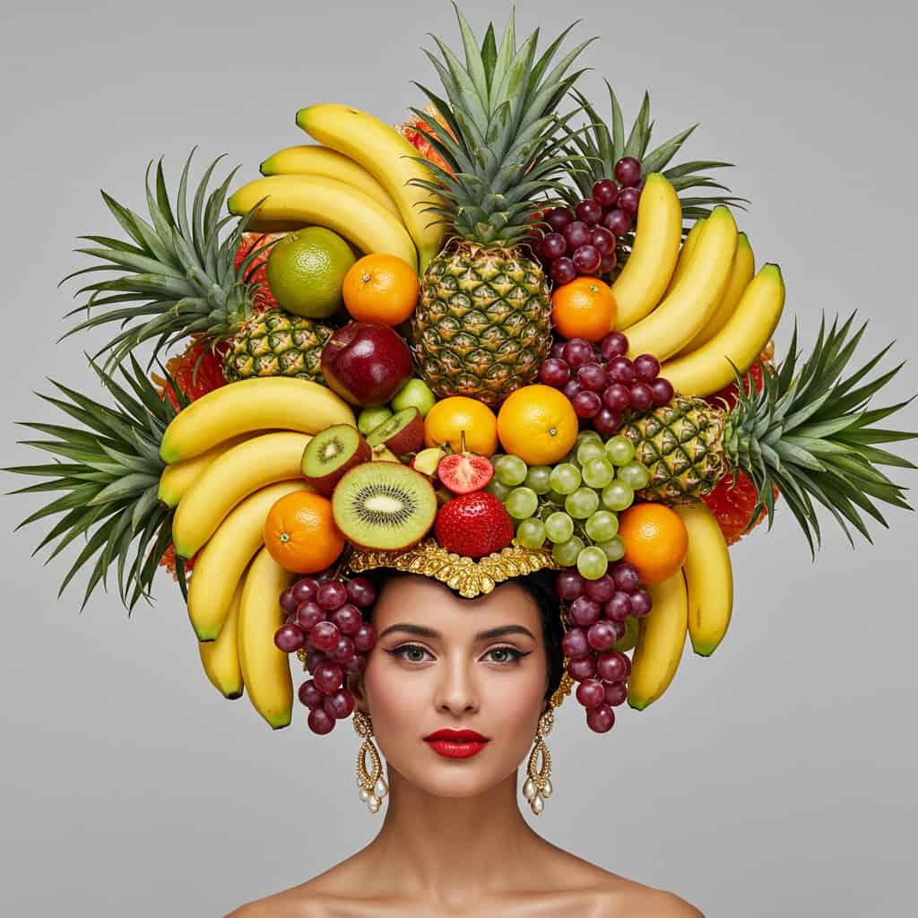7. Fruit Headpieces by Carmen Miranda