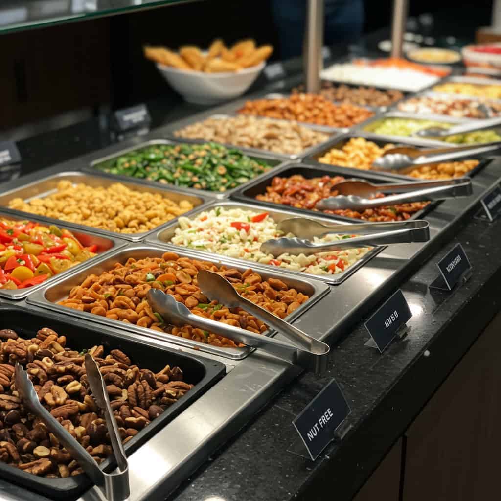 7. Be Wary of Buffets and Shared Food Setups
