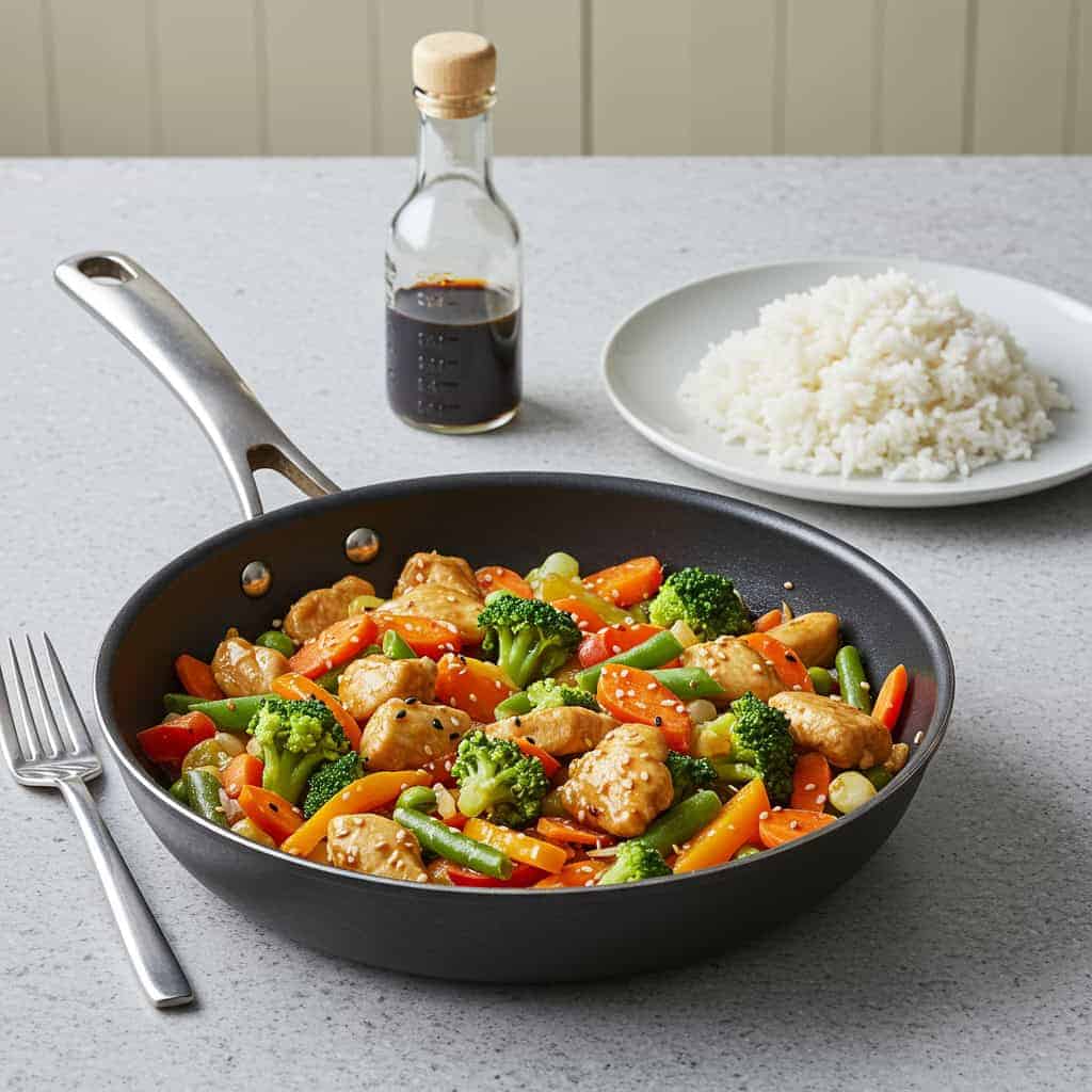 4. Chicken Stir-Fry with Frozen Veggies