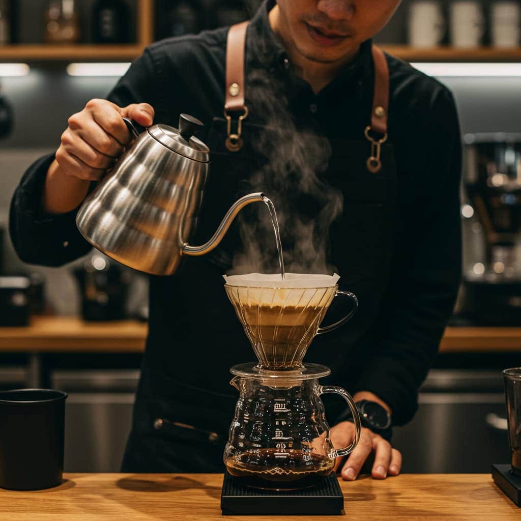 7. Bloom Your Coffee Grounds