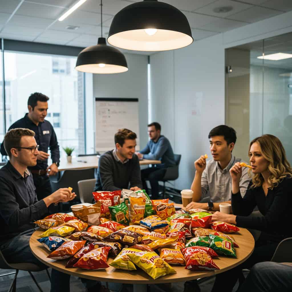 Social Snacking: Meetings and Gatherings