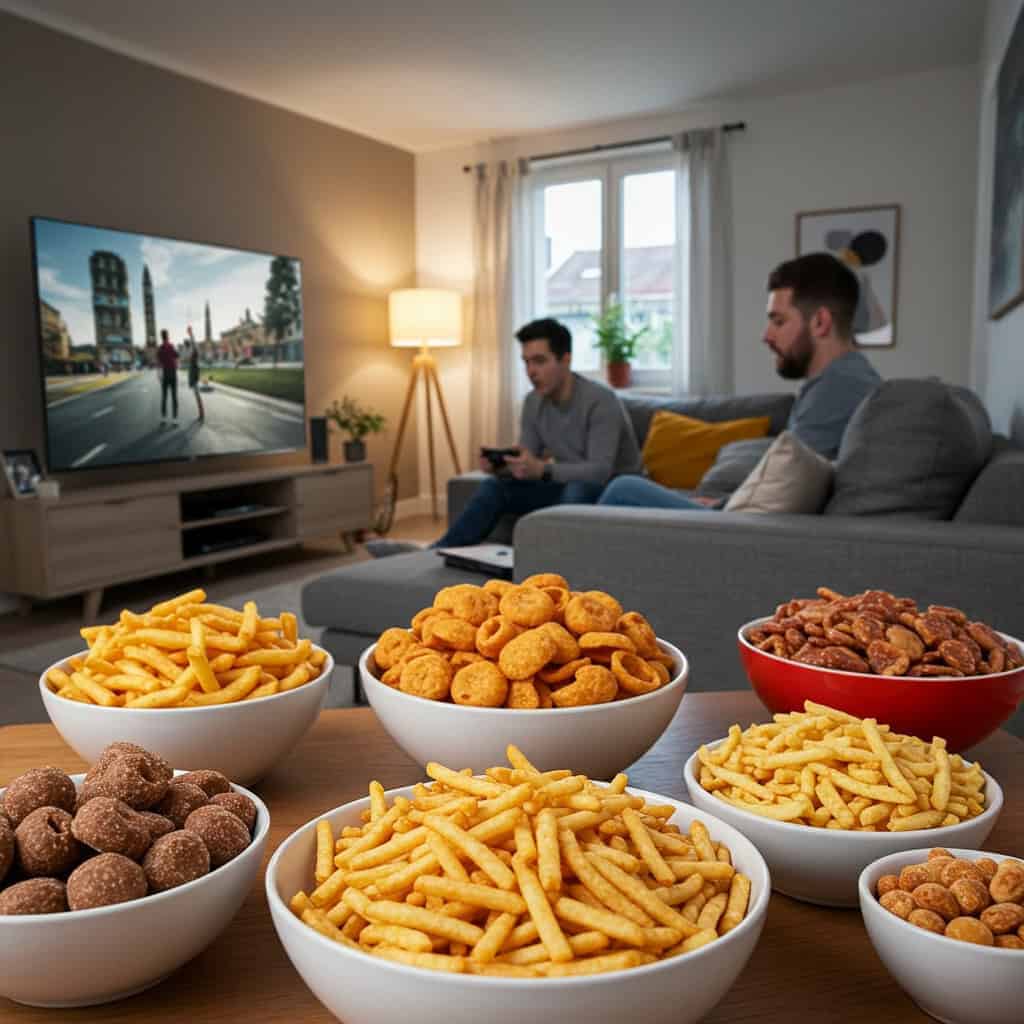 Digital Distractions: Snacking with Screens