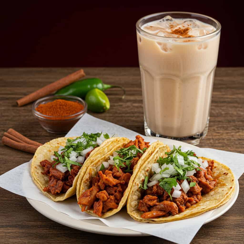 5. Tacos and Horchata (Mexico)