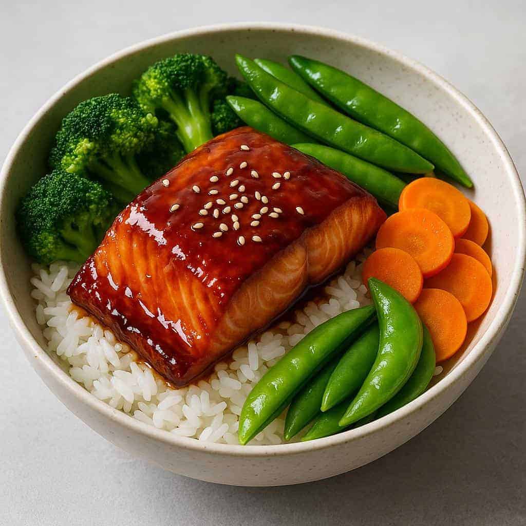 6. Salmon Teriyaki Bowl