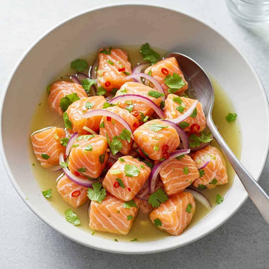 15. Salmon Ceviche