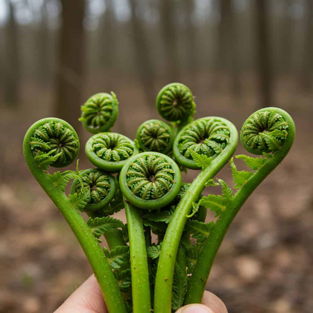 14. Fiddlehead Ferns