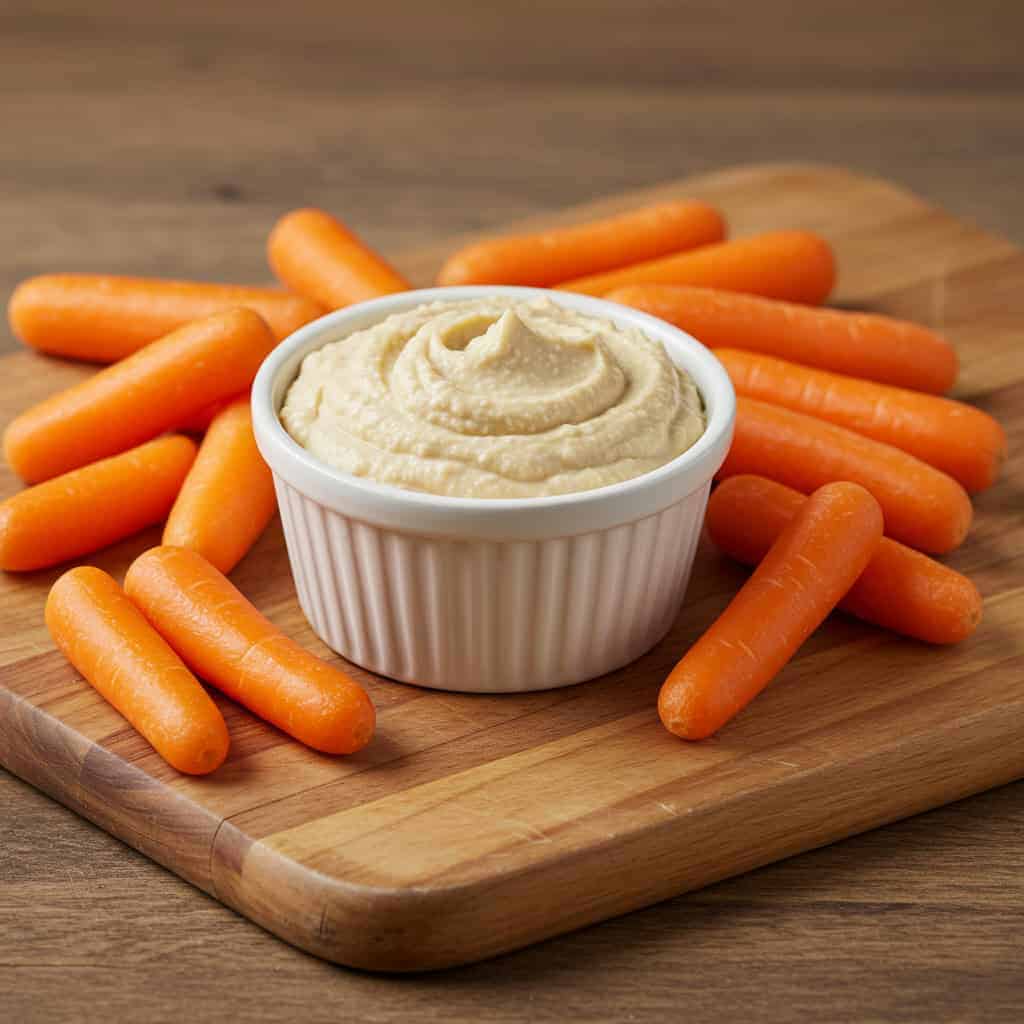 4. Hummus and Baby Carrots