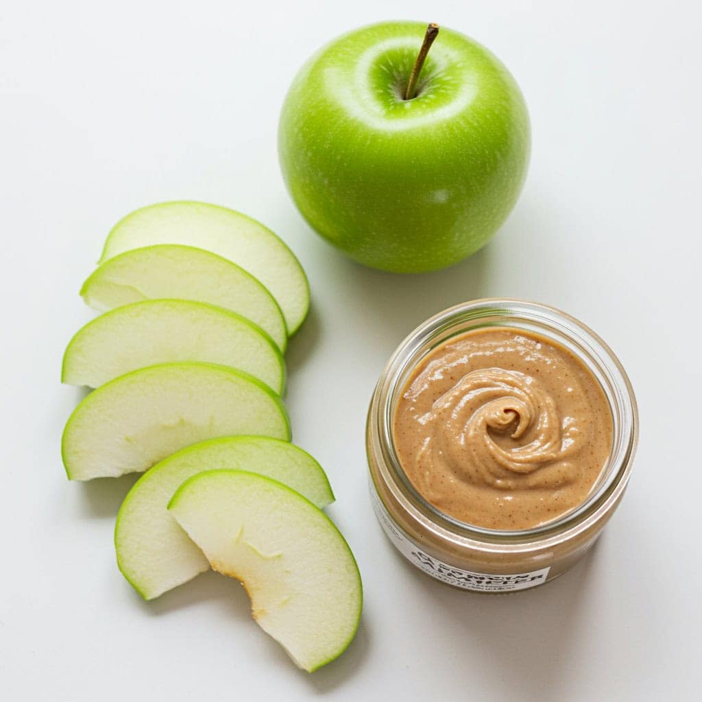 7. Sliced Apple with Almond Butter
