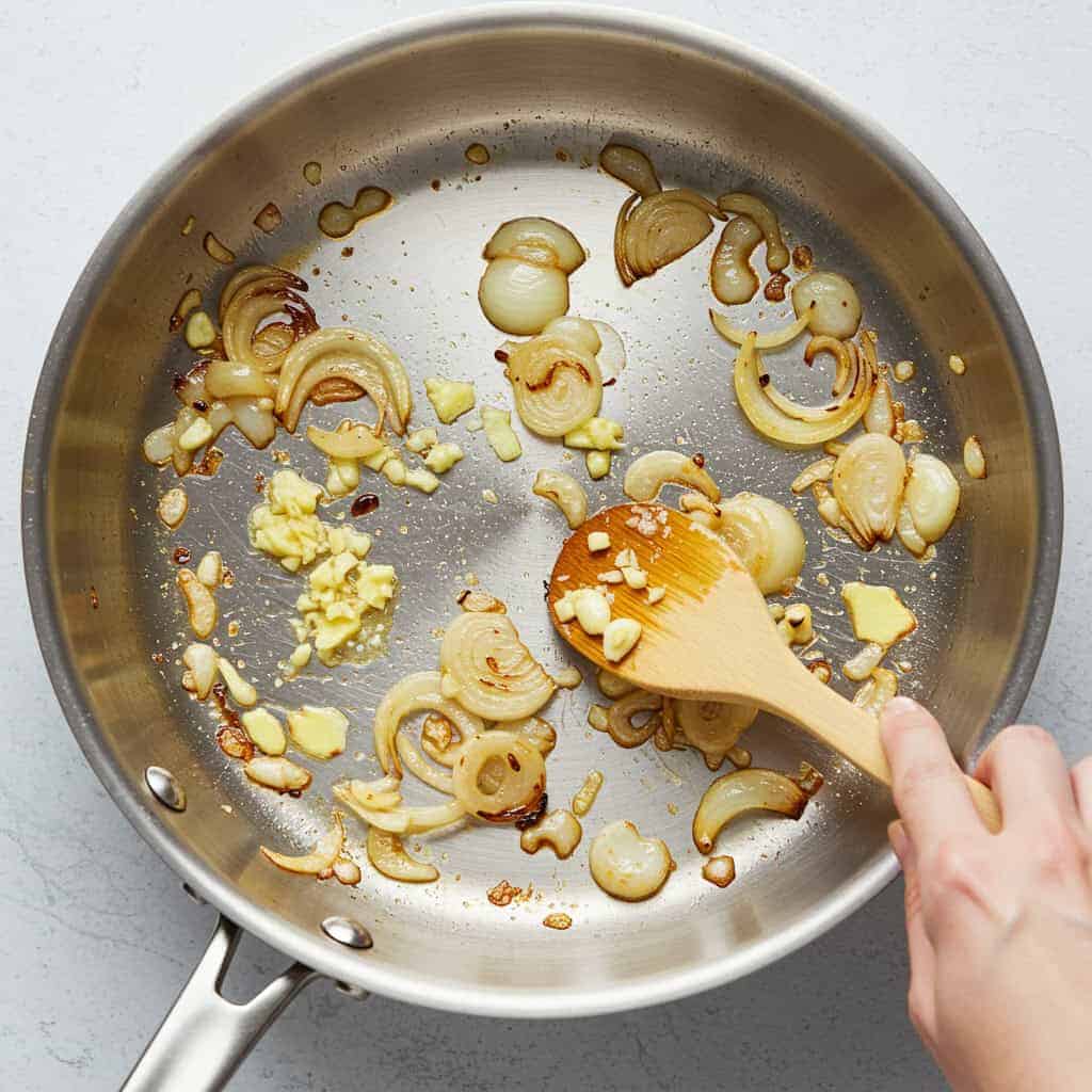 2. Build Flavor with Onion, Garlic, and Ginger