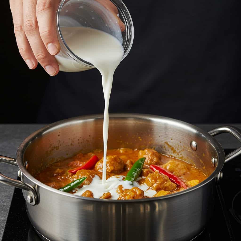7. Add Dairy or Coconut Milk at the Right Time