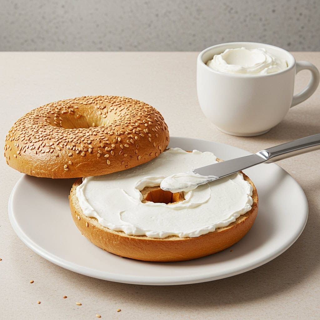 12. Bagel and Cream Cheese