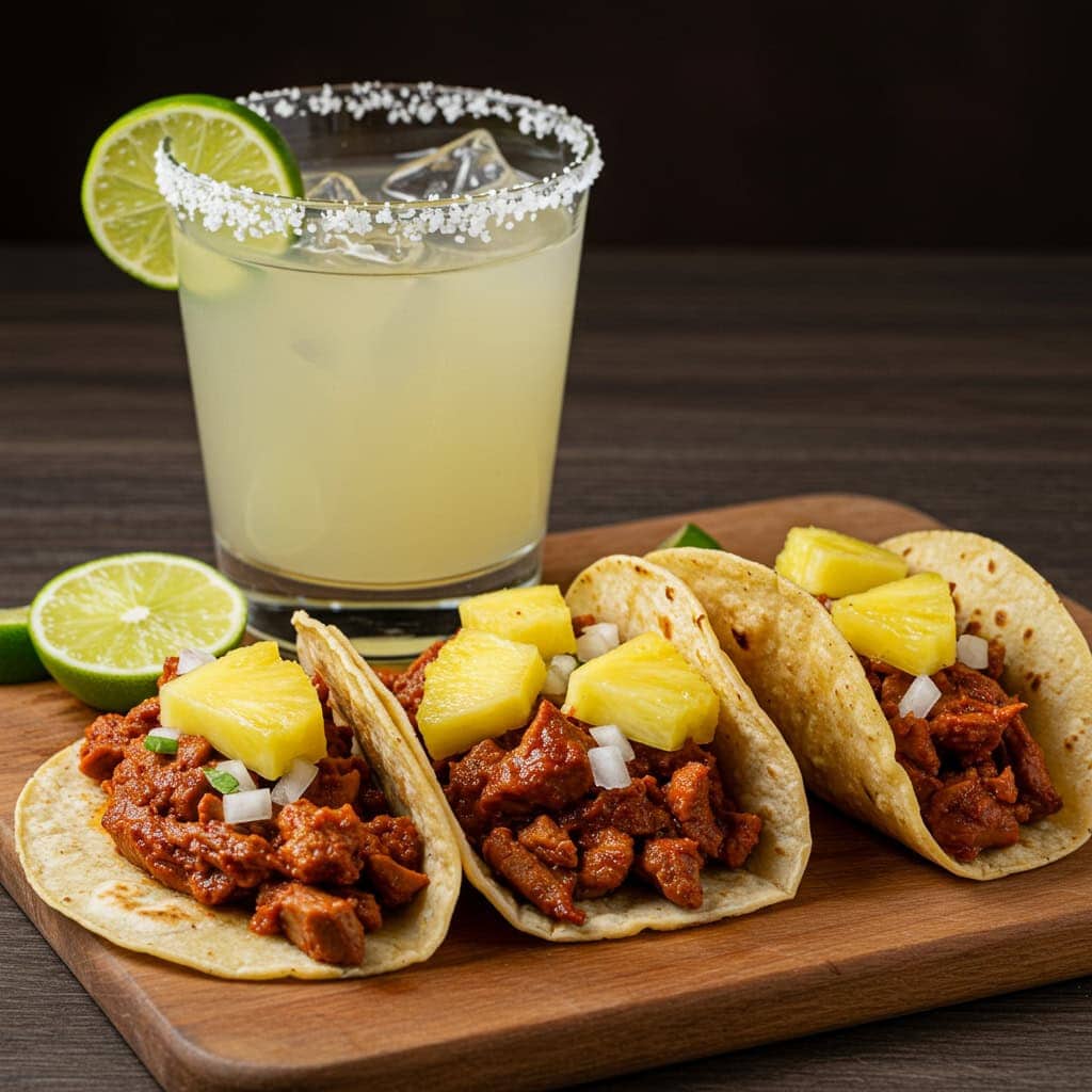 3. Margarita & Tacos al Pastor