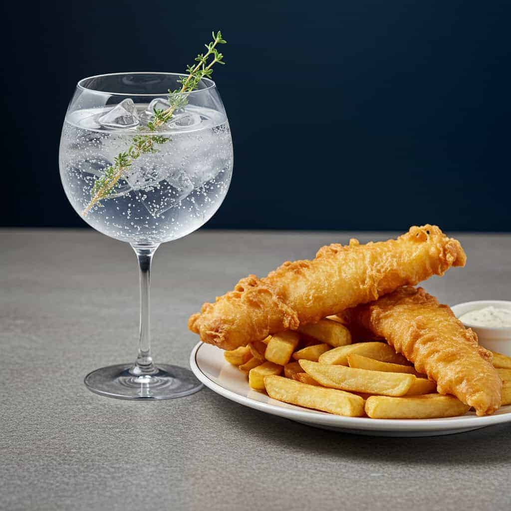 9. Gin & Tonic & Fish and Chips