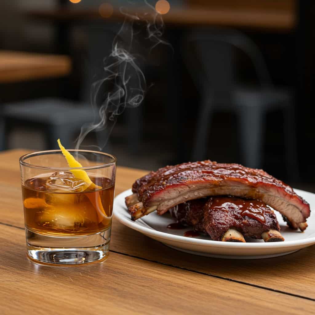 11. Sazerac & BBQ Ribs