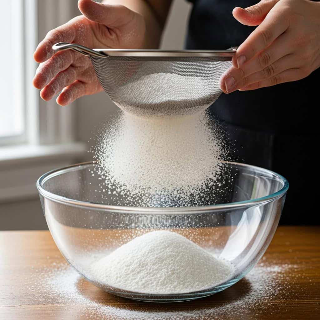 2. Sift Dry Ingredients for Fluffier Results