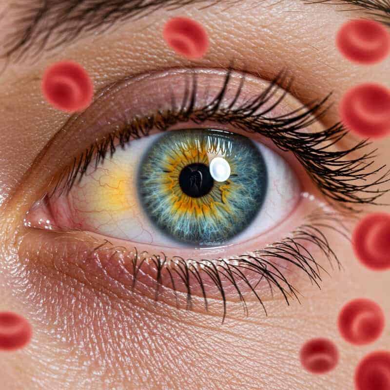 40. Yellowing of the Whites of the Eyes